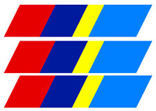 STICKER 3 X STRIPS FOR PEUGEOT 205 SPORT GTI GRILLE 21X4.5cm AUTO STRIP BA224