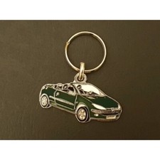 Peugeot 206cc profile keychain, 206 cc convertible coupe (Roland Garros green)
