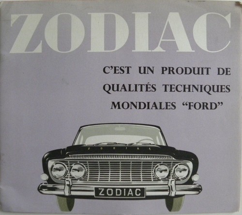 Brochure ford zodiac mark - brochure,