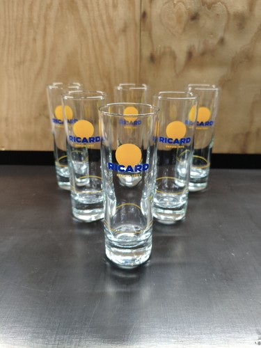 Lot verres tube ricard - lot, 6