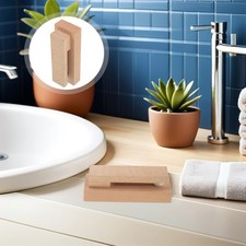  Porte-serviettes en bois : crochet mural adhésif en hêtre pour manteaux,