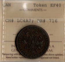LOWER CANADA Banque du Peuple Rebellion Sous  Breton 716, LC-4A2 ICCS EF40