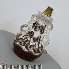 Pied de lampe lave céramique