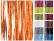 Rideau de Fils Panneau Rideau de Porte 90x250 CM Ou 140x250 CM Uni Couleurs