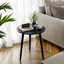 Round Sofa End Side Table Sofa with Solid Wood Feet Style s...