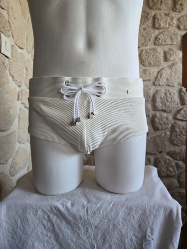 Maillot bain slip blanc - de,