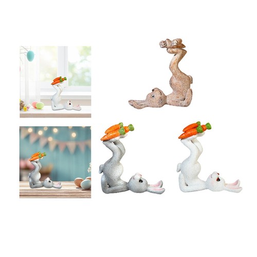 Figurine lapin résine - de, en