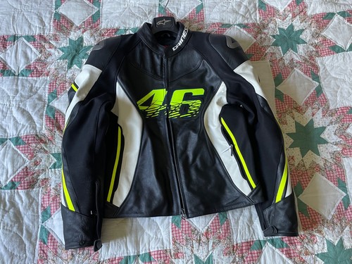 Dainese vr46 leather jacket - dainese,