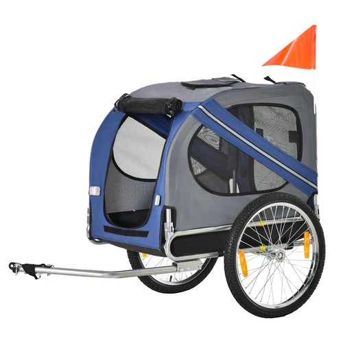 Pawhut remorque vélo - remorque, chien