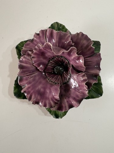 Fleur barbotine art nouveau - barbotine,