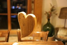 Coeurs anciens en bois pour