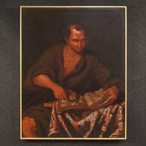 Antique peinture carré huile - antique,