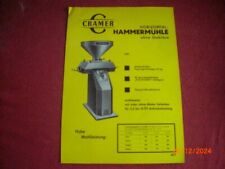 ADVERTISING BROCHURE CRAMER CRUSHER GERMANY