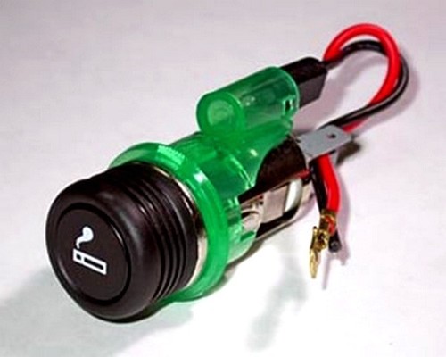 Prise allume cigare verte - , pour