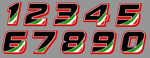 Sticker numero course racing - course,
