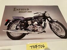 Royal Enfield 500 Bullet Sales Brochure Catalog Motorcycle Prospectus