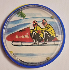 Ancien Jeu de Patience À Billes Publicitaire   Motoneige 