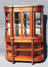 Best 19th C Bronze Mounted French Directoire China Cabinet Breakfront Vitrine