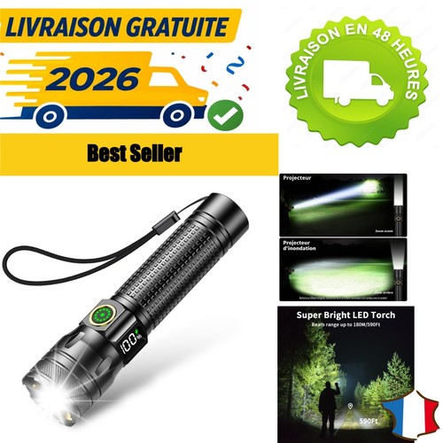 Lampe torche led - torche, rechargeable