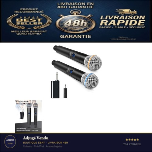 Microphone sans fil uhf - fil,