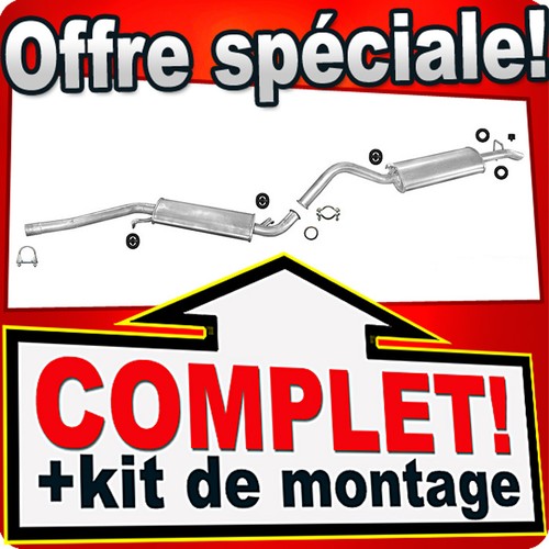 Ligne pot échappement pour - pot,