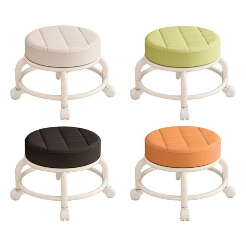 Tabouret roulettes rond - roulettes,
