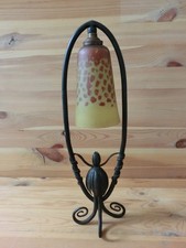 ART DECO PIED DE LAMPE FER