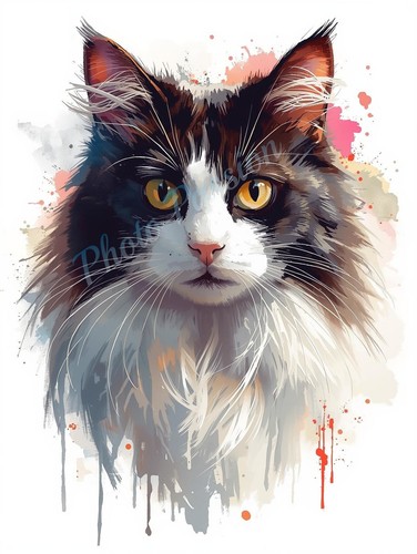 Photo bicolor maine coon - photo,
