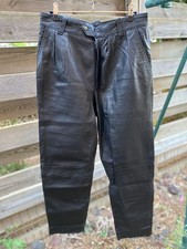 Pantalon en cuir véritable – Femme – Taille 38