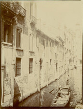 Italy, Venice and its Vintage Citrate Print Gondolas. Vintage Italy. Venice