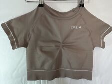 Women’s T/ALA Sculpt Nude Cropped Work Out Yoga Pilates Top. Size S.