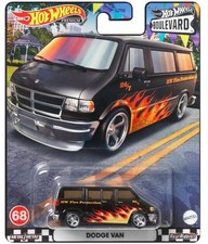 DODGE Van  - black flames -