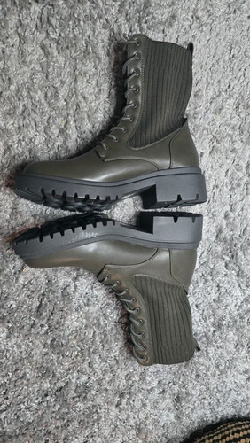 Bottes bottines neuf vert kaki - bottines,