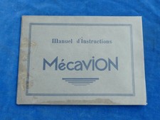 RARE TOP ! MECAVION - MANUEL D'INSTRUCTIONS