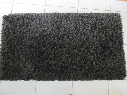 Tapis shaggy noir gris - tapis, noir/gris