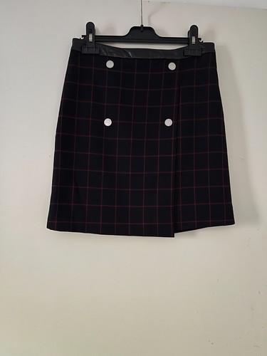 Jupe noire bordeaux style - jupe,