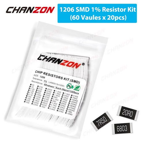 Kit 1200 resistances - kit, smd