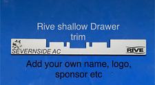 Name plate for RIVE seatbox shallow drawer (CUSTOM, ADD YOUR NAME)