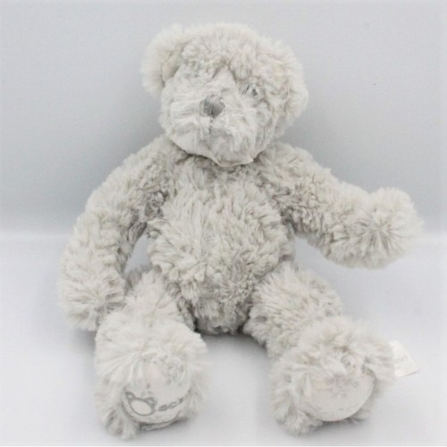 Doudou peluche ours gris