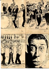 7 Dessins Véritables signés