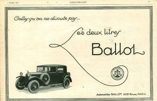 Publicité ancienne automobile