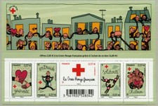 The Stamp 2012 - Feuillet 5 timbres au profit de la Croix-Rouge - Y&T 4699.F