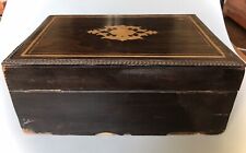 19th Rosewood Box Marquetry Cartridge