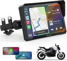 W702 Motorcycle GPS Carplay Screen, Wireless CarPlay & Android Auto Car Stereo f
