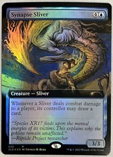 mtg magic Synapse Sliver FOIL extended borderless ENGLISH secret lair full art
