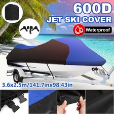 600D Housse Bateaux Bâche Protection Bateau Coque V Imperméable Bleu Pour Seadoo