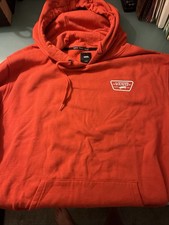 Vans Off The Wall Pull over Hoodie in Burnt Orange Size L