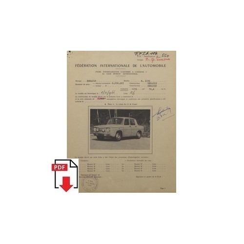 1966 renault gordini - r8,