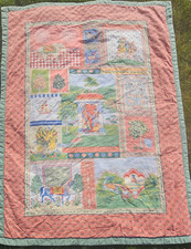 Granfoulard Plaid Bassetti Made in Italy Quilt Throw Blanket 100% Cotton