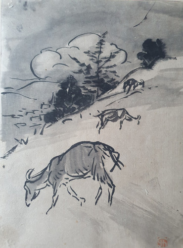 Dessin lavis encre - dessin,